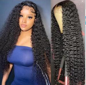 Kinky Curly 13x4 Lace Front Human Hair Wigs For Women 30 inch Indian Deep Curly Lace Frontal Wig Wet And Wavy Lace Closure Wigs