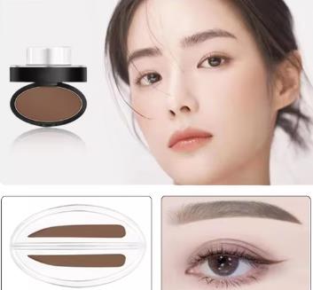 Eyebrow Powder Stamp Tint Stencil Kit Cosmetics Professional Makeup Waterproof Eye Brow Stamp Lift Eyebrow Enhancers Stencil Kit