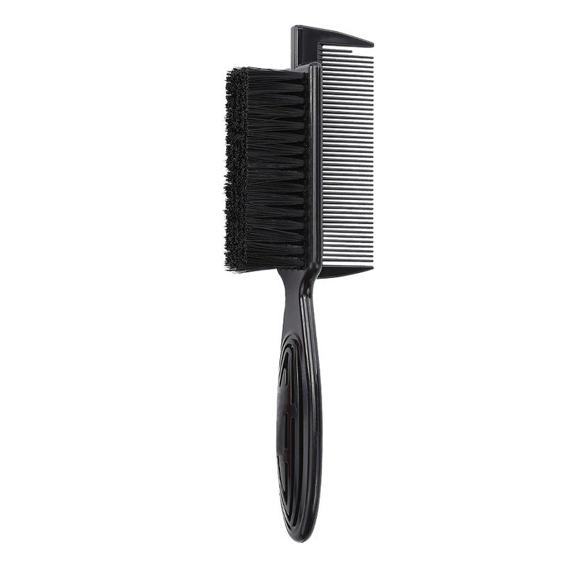 Amazon new oil head brush double-in-one broken hair brush broken hair comb hairdressing tool beard brush cleaning dust brush