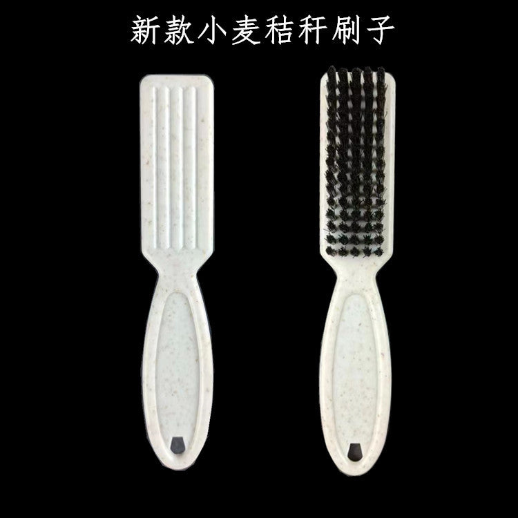 Amazon new oil head brush double-in-one broken hair brush broken hair comb hairdressing tool beard brush cleaning dust brush