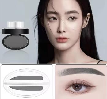 Eyebrow Powder Stamp Tint Stencil Kit Cosmetics Professional Makeup Waterproof Eye Brow Stamp Lift Eyebrow Enhancers Stencil Kit