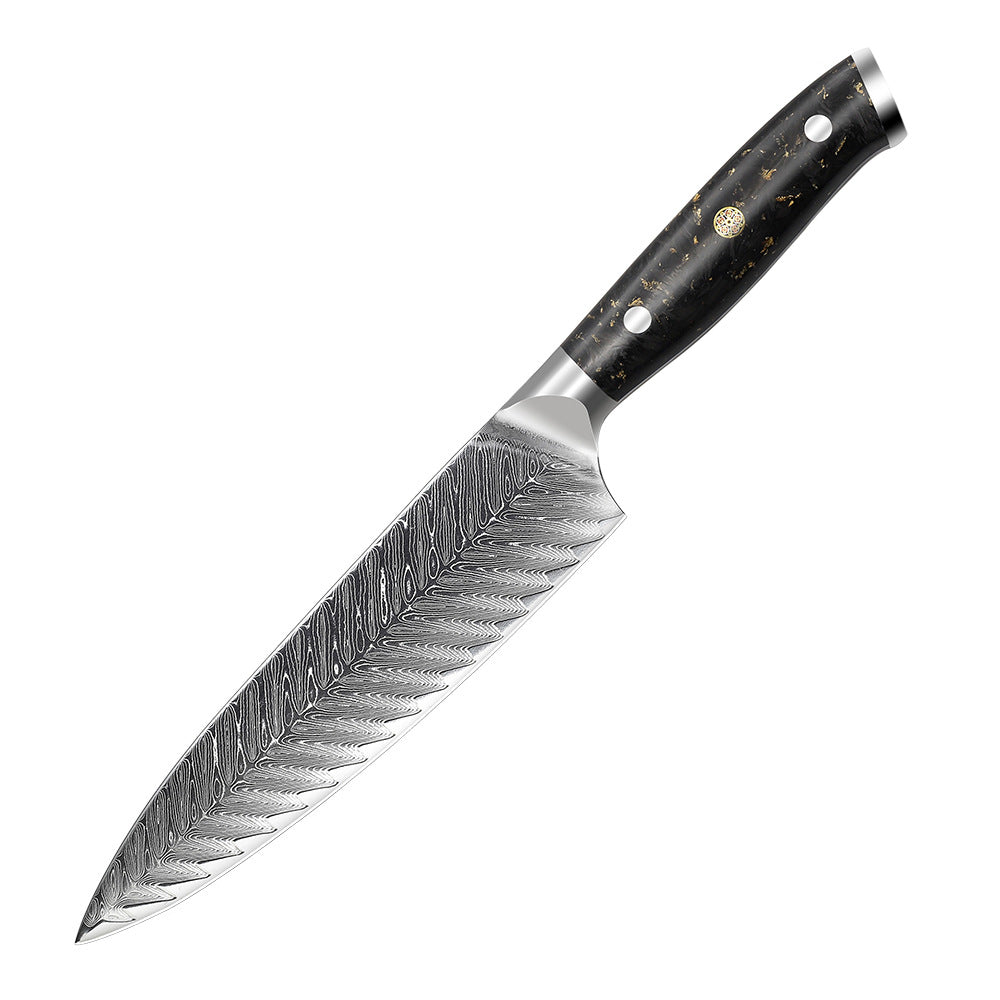 Damascus Steel Hand Forged Chef Knife • Nero by Atenas Blades™