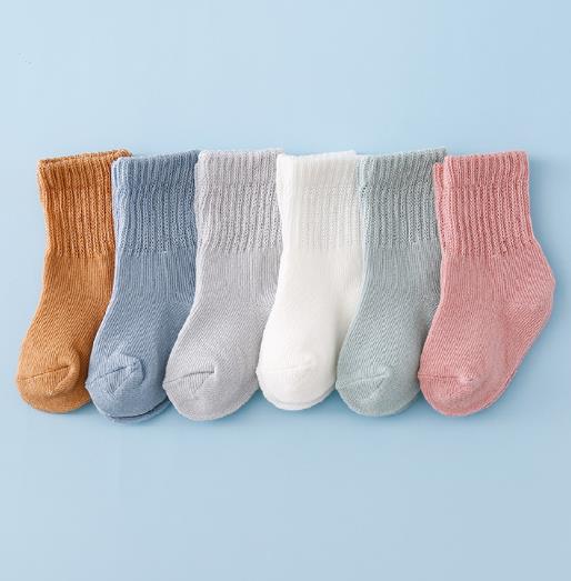 Cotton socks Spring and autumn baby socks new socks candy color tube